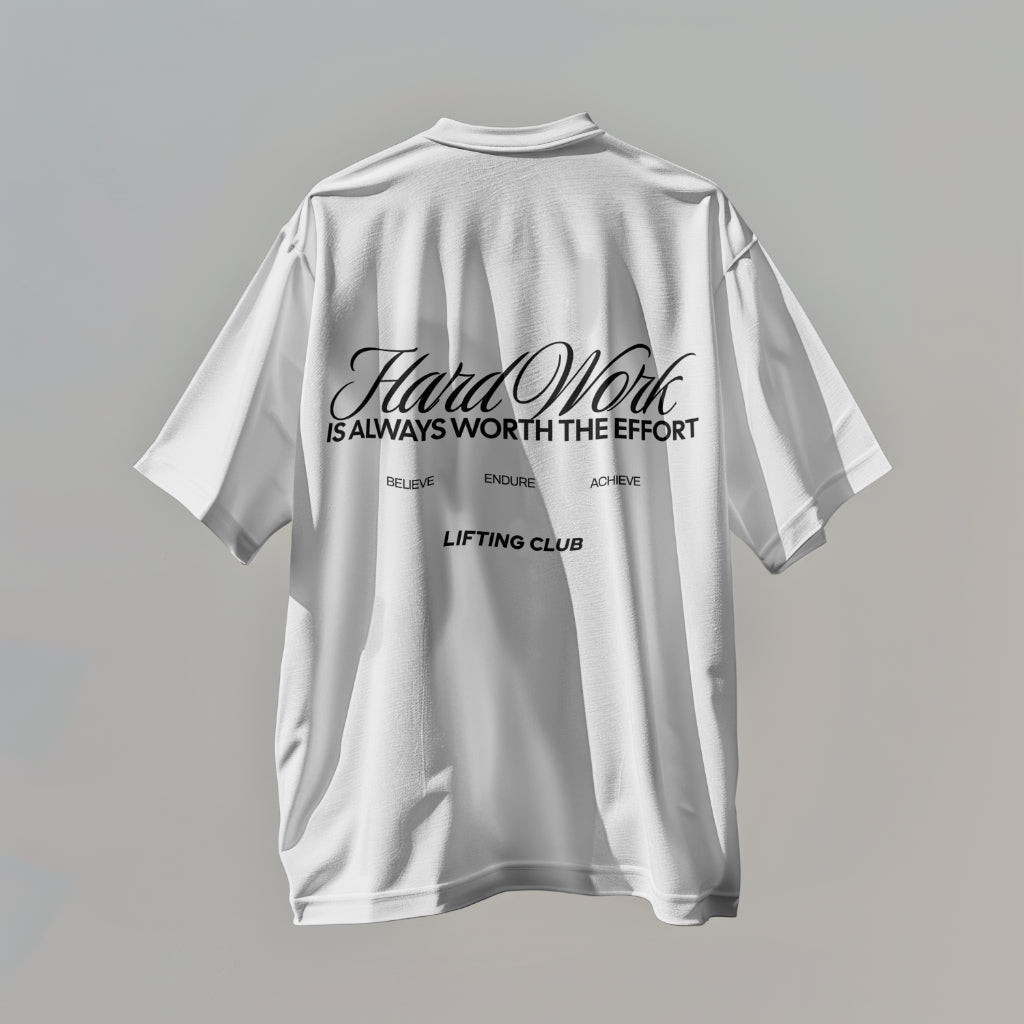 HARD WORK Oversized 7oz Heavy Cotton