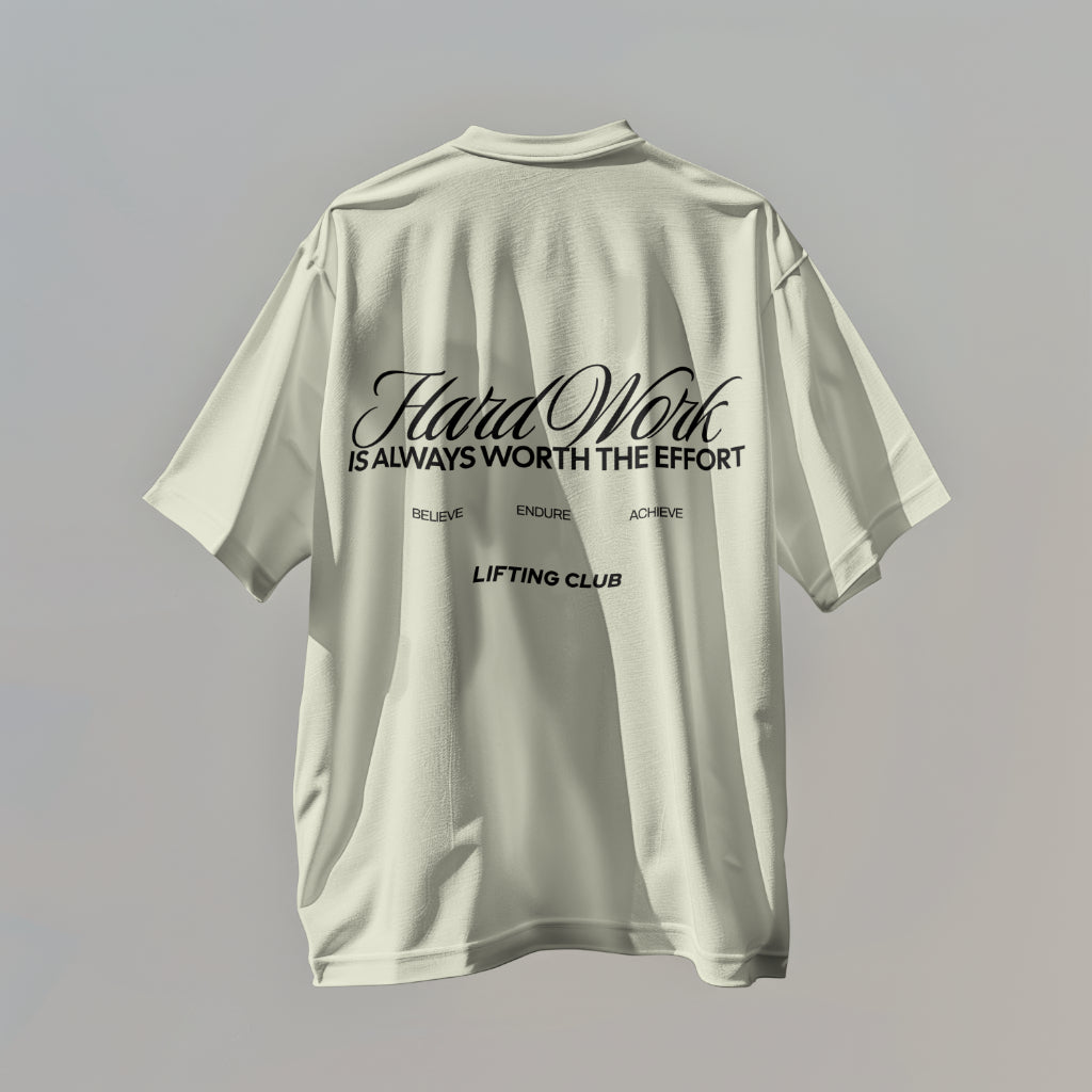 HARD WORK Oversized 7oz Heavy Cotton