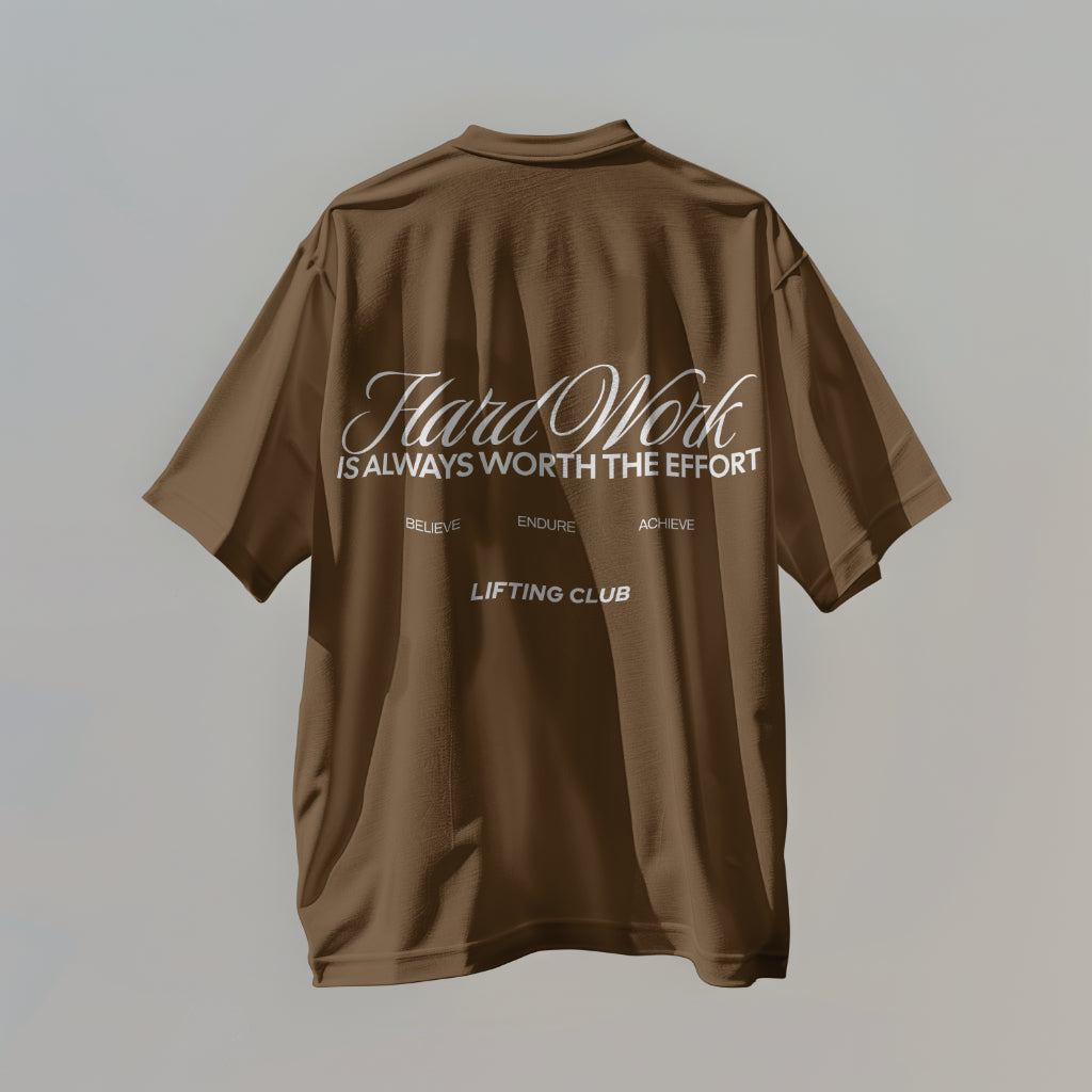 HARD WORK Oversized 7oz Heavy Cotton