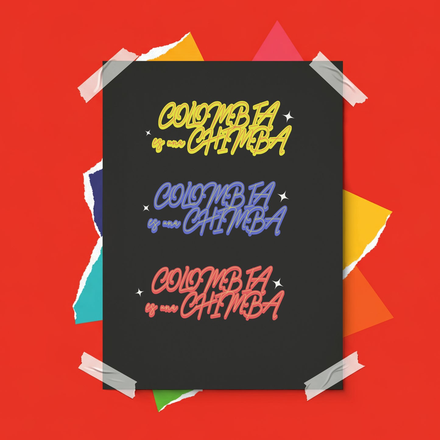 Camiseta Colombia es una chimba